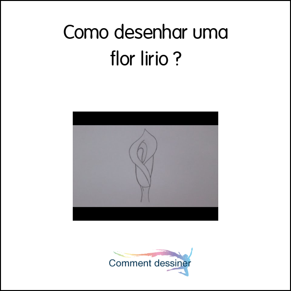 Como desenhar uma flor lirio